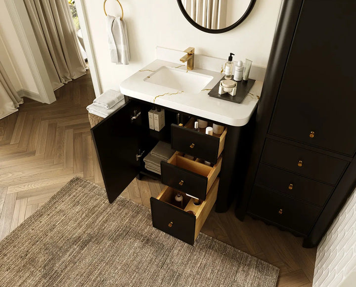 Orlando 36 in. W x 22 in. D Left Offset Sink Bathroom Vanity - photo 3