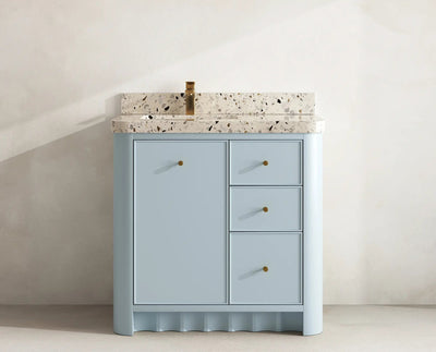 Orlando 36 in. W x 22 in. D Left Offset Sink Bathroom Vanity - Willow Bath and Vanity