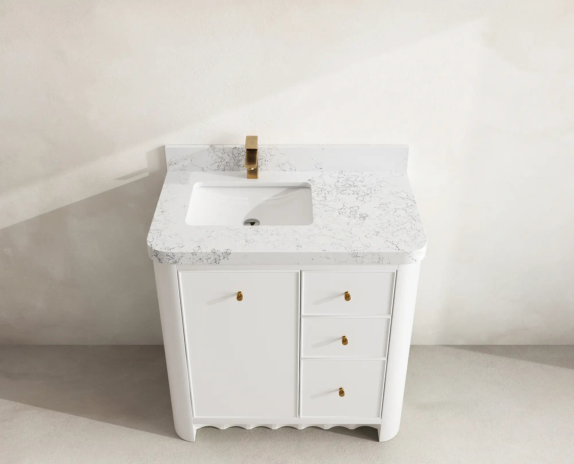 Orlando 36 in. W x 22 in. D Left Offset Sink Bathroom Vanity - Willow Bath and Vanity