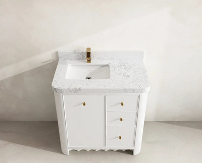 Orlando 36 in. W x 22 in. D Left Offset Sink Bathroom Vanity - Willow Bath and Vanity
