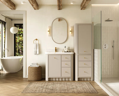 Orlando 36 in. W x 22 in. D Left Offset Sink Bathroom Vanity - Willow Bath and Vanity