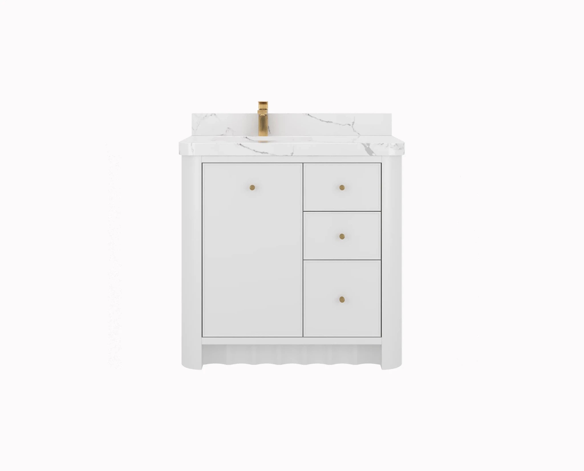 Orlando 36 in. W x 22 in. D Left Offset Sink Bathroom Vanity - Willow Bath and Vanity