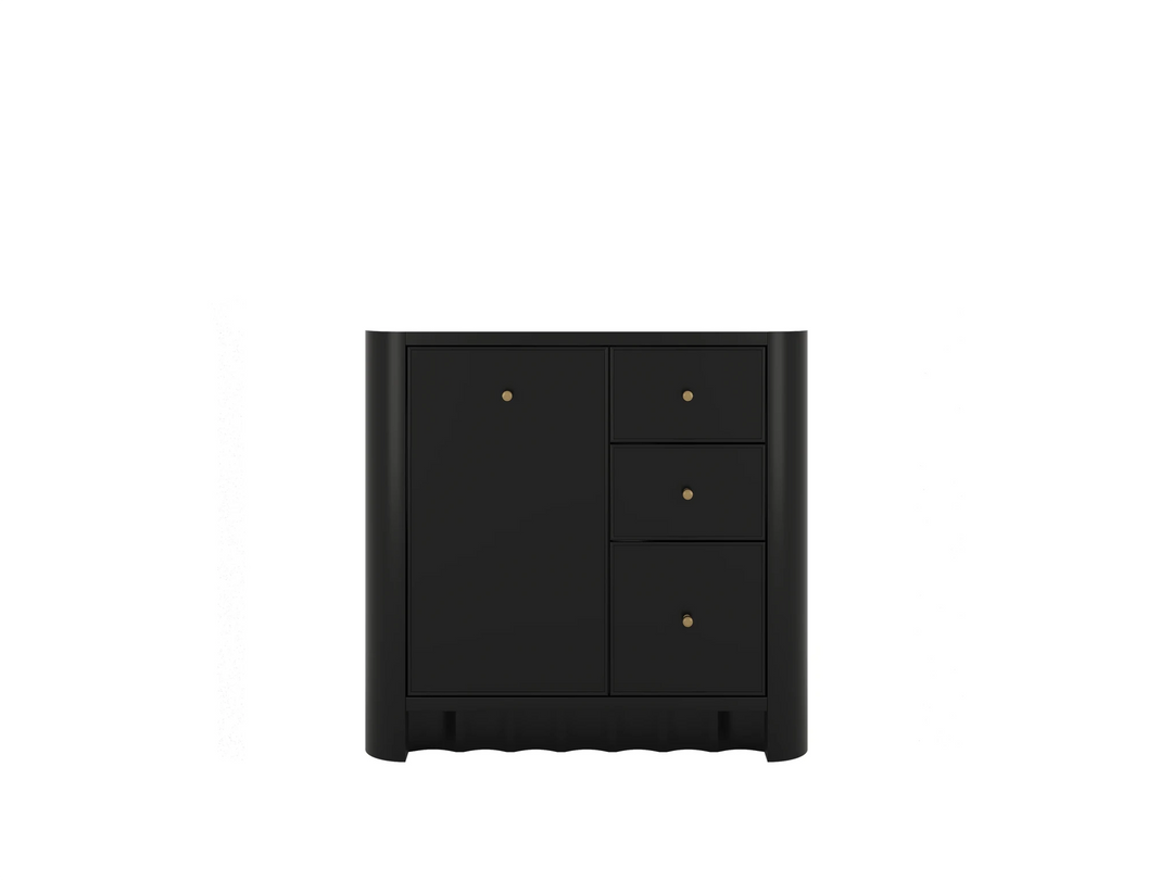Orlando 36 in. W x 22 in. D Left Offset Sink Bathroom Vanity | 
              
                Black
                
                  
             - ORL_BLK_CA_GL_36L - photo №27