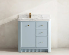 Orlando 36 in. W x 22 in. D Left Offset Sink Bathroom Vanity - photo 14