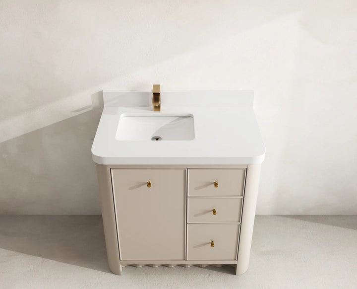 Orlando 36 in. W x 22 in. D Left Offset Sink Bathroom Vanity - photo 24