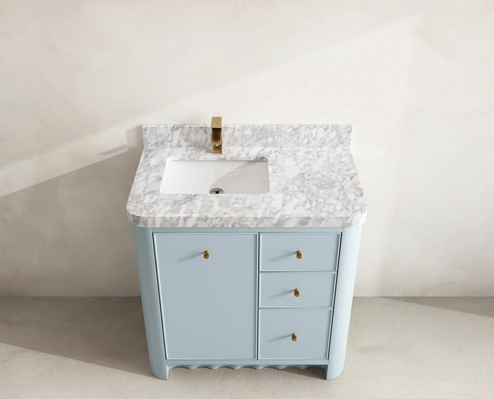 Orlando 36 in. W x 22 in. D Left Offset Sink Bathroom Vanity - photo 21