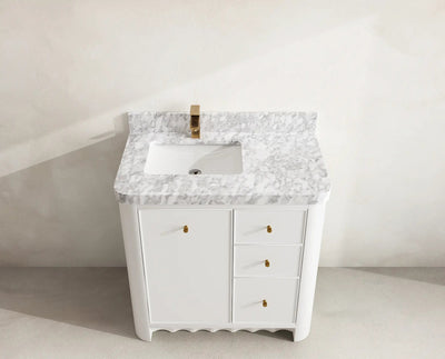 Orlando 36 in. W x 22 in. D Left Offset Sink Bathroom Vanity - Willow Bath and Vanity