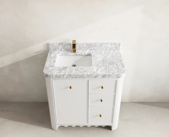 Orlando 36 in. W x 22 in. D Left Offset Sink Bathroom Vanity - photo 7