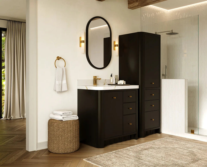 Orlando 36 in. W x 22 in. D Left Offset Sink Bathroom Vanity - photo 2