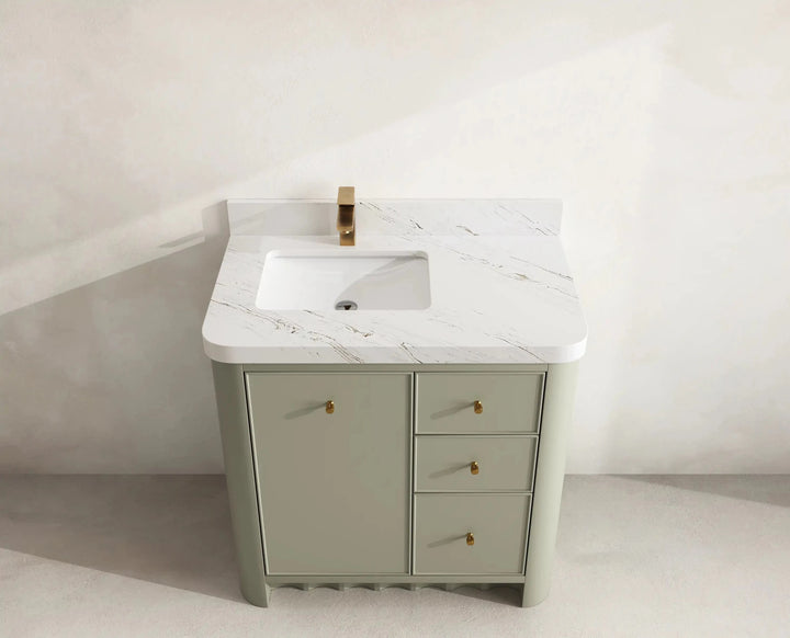 Orlando 36 in. W x 22 in. D Left Offset Sink Bathroom Vanity - photo 10