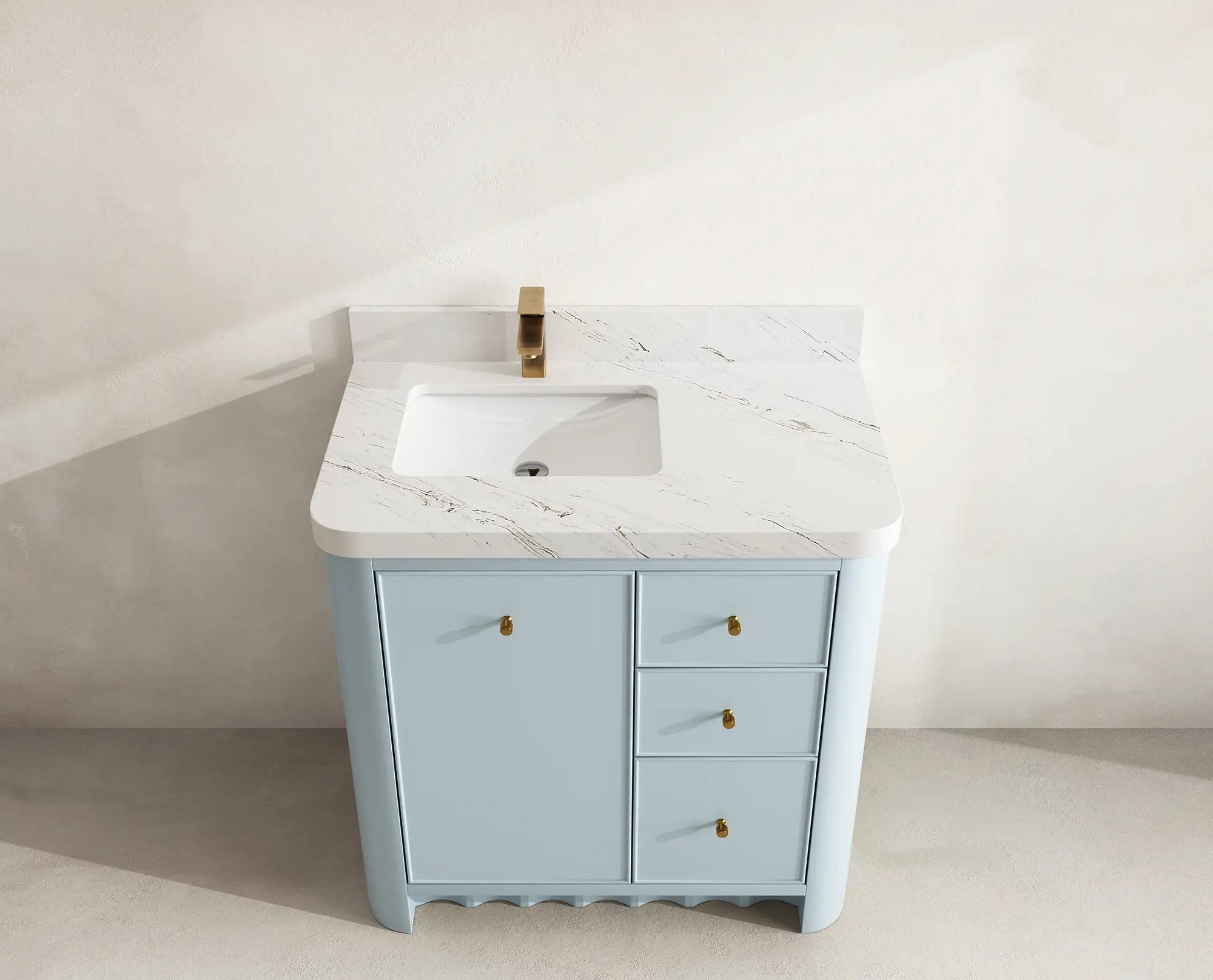 Orlando 36 in. W x 22 in. D Left Offset Sink Bathroom Vanity - Willow Bath and Vanity