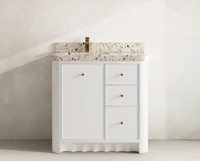 Orlando 36 in. W x 22 in. D Left Offset Sink Bathroom Vanity - Willow Bath and Vanity