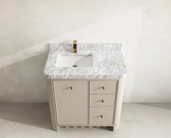 Orlando 36 in. W x 22 in. D Left Offset Sink Bathroom Vanity - photo 7