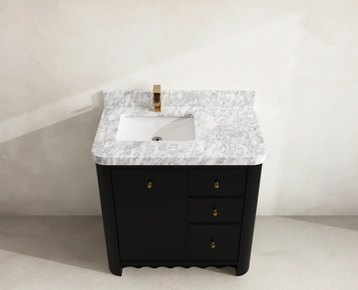 Orlando 36 in. W x 22 in. D Left Offset Sink Bathroom Vanity - photo 25