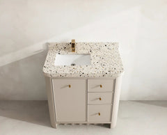 Orlando 36 in. W x 22 in. D Left Offset Sink Bathroom Vanity - photo 22