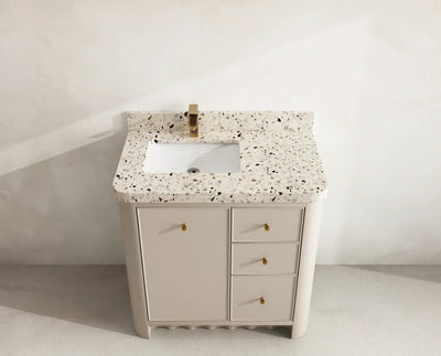 Orlando 36 in. W x 22 in. D Left Offset Sink Bathroom Vanity - Willow Bath and Vanity