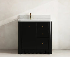 Orlando 36 in. W x 22 in. D Left Offset Sink Bathroom Vanity - photo 10