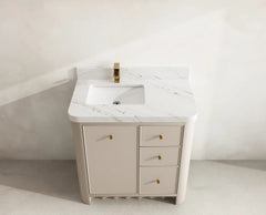 Orlando 36 in. W x 22 in. D Left Offset Sink Bathroom Vanity - photo 20
