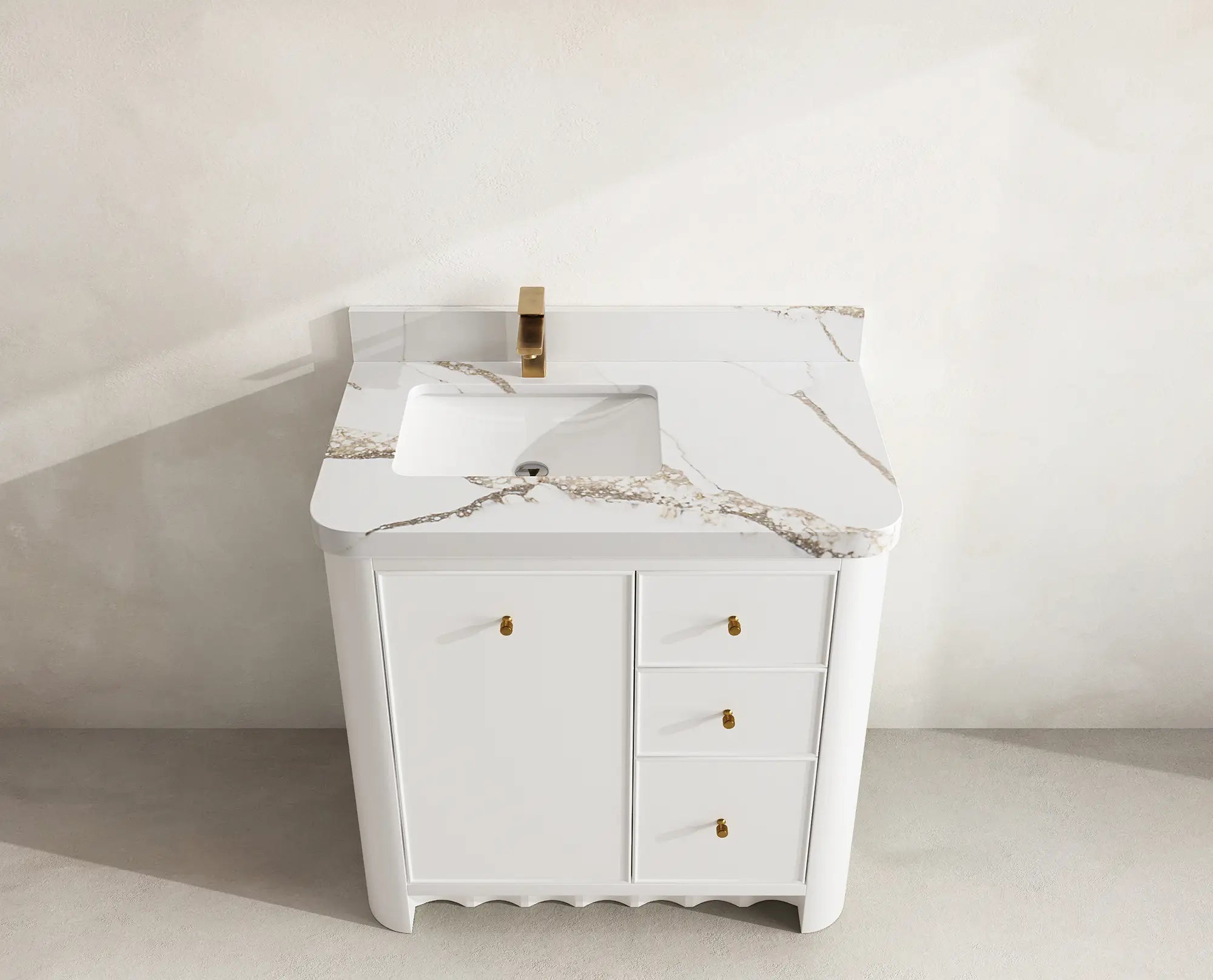Orlando 36 in. W x 22 in. D Left Offset Sink Bathroom Vanity - Willow Bath and Vanity