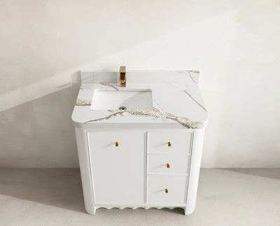 Orlando 36 in. W x 22 in. D Left Offset Sink Bathroom Vanity - Willow Bath and Vanity