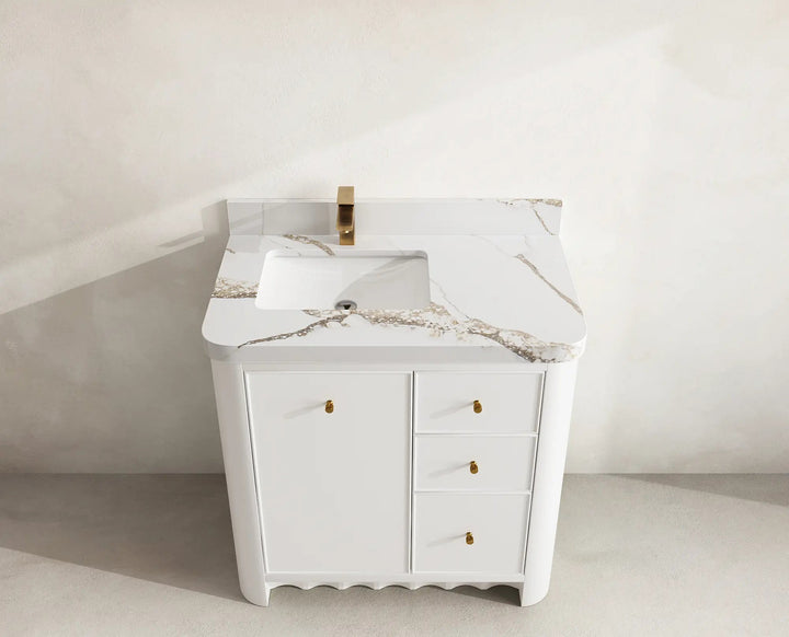 Orlando 36 in. W x 22 in. D Left Offset Sink Bathroom Vanity - photo 11