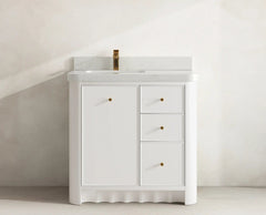 Orlando 36 in. W x 22 in. D Left Offset Sink Bathroom Vanity - photo 10