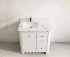 Orlando 36 in. W x 22 in. D Left Offset Sink Bathroom Vanity - photo 13