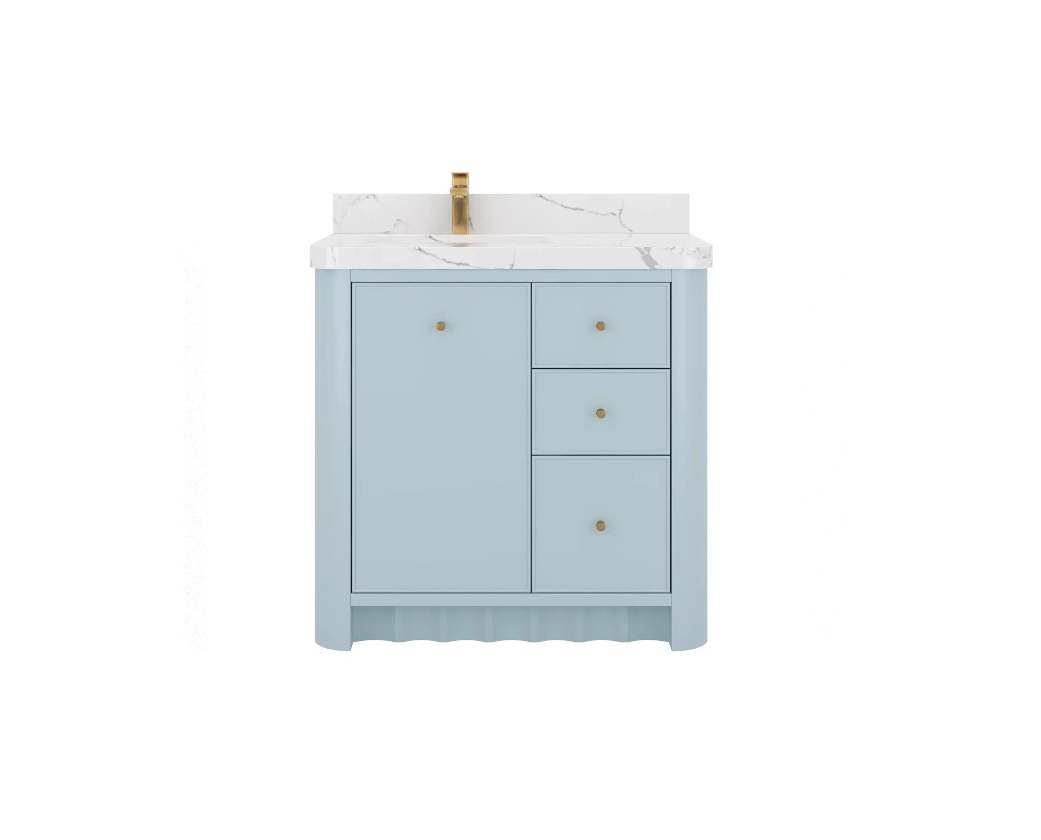 Orlando 36 in. W x 22 in. D Left Offset Sink Bathroom Vanity - Willow Bath and Vanity