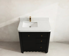 Orlando 36 in. W x 22 in. D Left Offset Sink Bathroom Vanity - photo 9