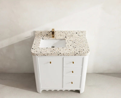 Orlando 36 in. W x 22 in. D Left Offset Sink Bathroom Vanity - Willow Bath and Vanity