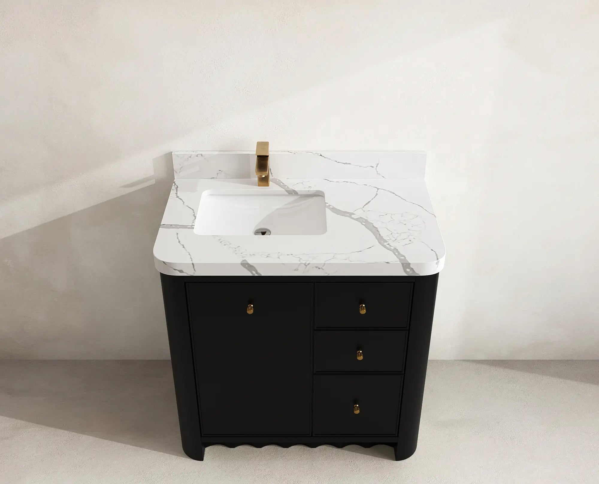 Orlando 36 in. W x 22 in. D Left Offset Sink Bathroom Vanity - Willow Bath and Vanity
