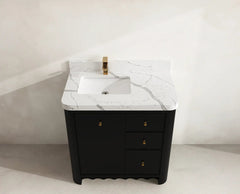 Orlando 36 in. W x 22 in. D Left Offset Sink Bathroom Vanity - photo 11