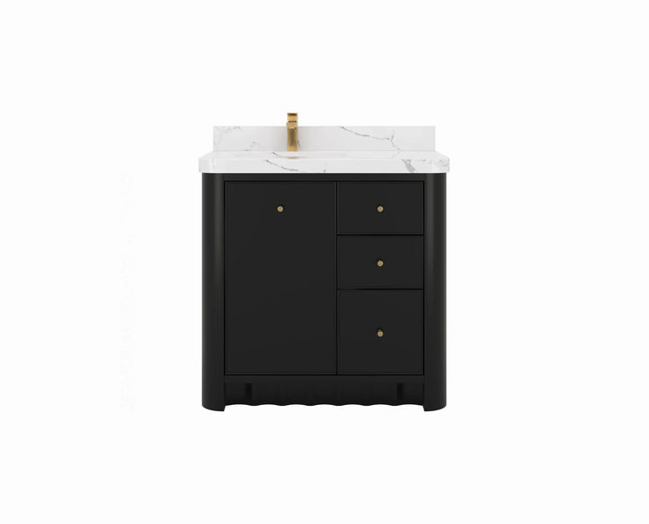 Orlando 36 in. W x 22 in. D Left Offset Sink Bathroom Vanity - photo 1