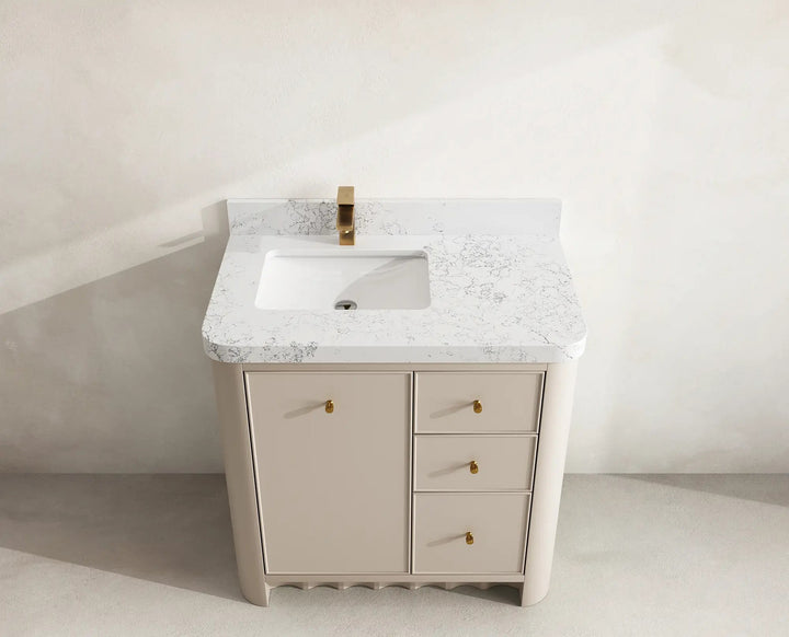 Orlando 36 in. W x 22 in. D Left Offset Sink Bathroom Vanity - photo 19