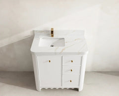 Orlando 36 in. W x 22 in. D Left Offset Sink Bathroom Vanity - photo 19