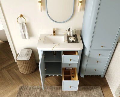 Orlando 36 in. W x 22 in. D Left Offset Sink Bathroom Vanity - Willow Bath and Vanity