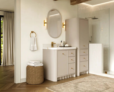 Orlando 36 in. W x 22 in. D Left Offset Sink Bathroom Vanity - Willow Bath and Vanity