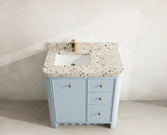 Orlando 36 in. W x 22 in. D Left Offset Sink Bathroom Vanity - photo 25