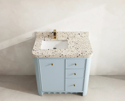 Orlando 36 in. W x 22 in. D Left Offset Sink Bathroom Vanity - Willow Bath and Vanity