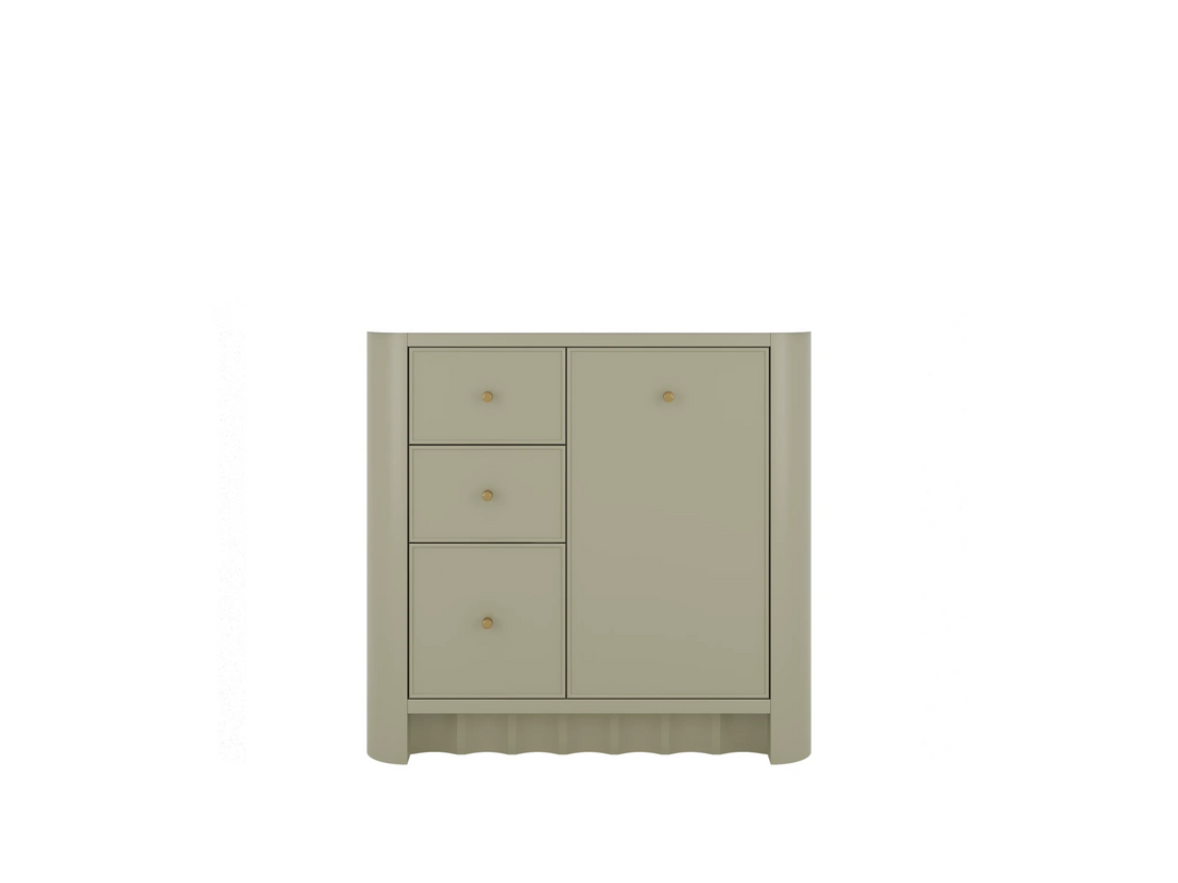 Orlando 36 in. W x 22 in. D Right Offset Sink Bathroom Vanity | 
              
                Evergreen
                
                  
             - ORL_EGN_CA_GL_36R - photo №11