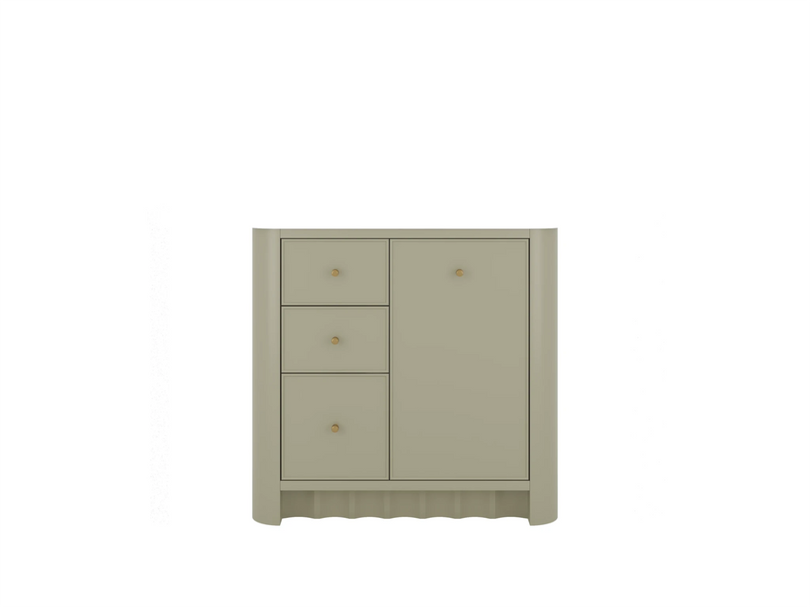 Orlando 36 in. W x 22 in. D Right Offset Sink Vanity Cabinet
