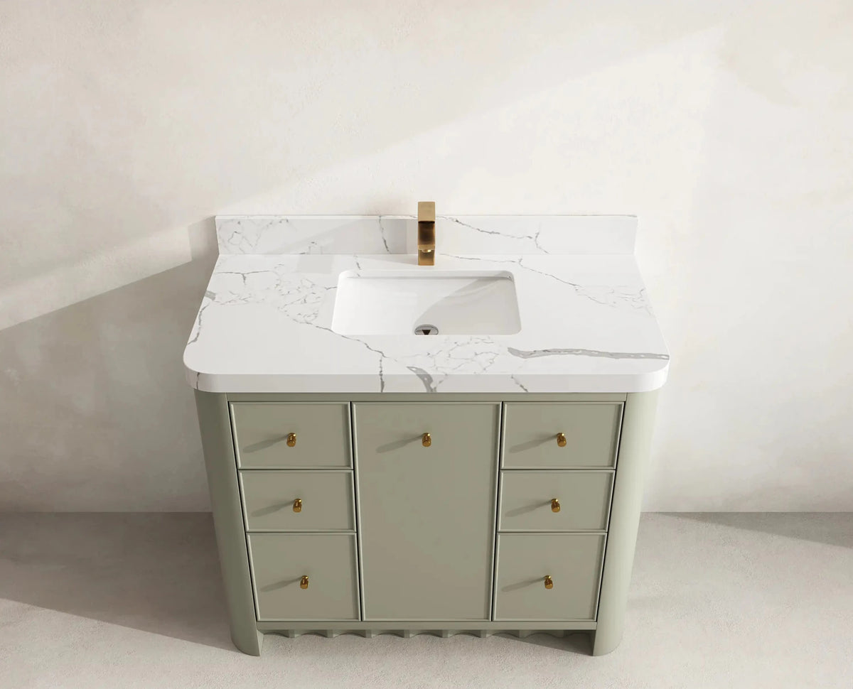 Orlando 42 in. W x 22 in. D Single Sink Bathroom Vanity - Willow Bath and Vanity