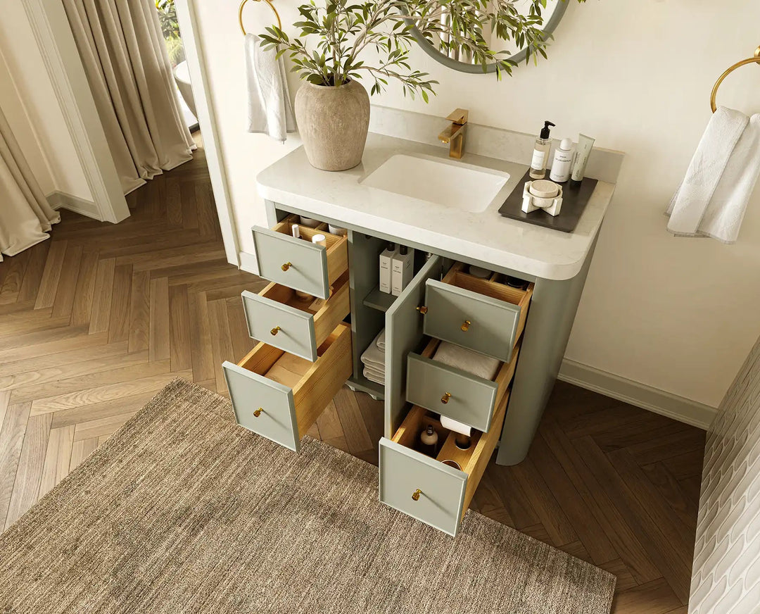 Orlando 42 in. W x 22 in. D Single Sink Bathroom Vanity | 
              
                Evergreen
                
                  
             - ORL_EGN_CA_LZ_42 - photo №3