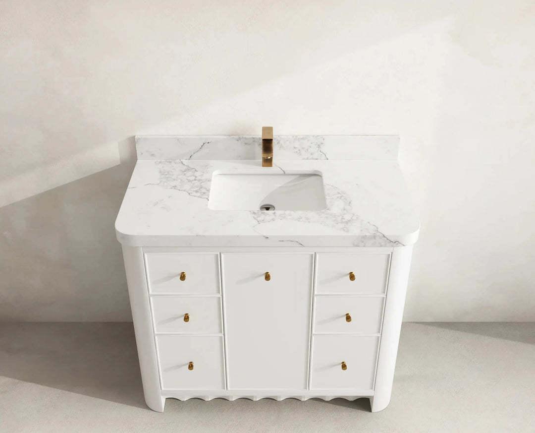 Orlando 42 in. W x 22 in. D Single Sink Bathroom Vanity | 
              
                White
                
                  
             - ORL_WH_CA_LZ_42 - photo №10