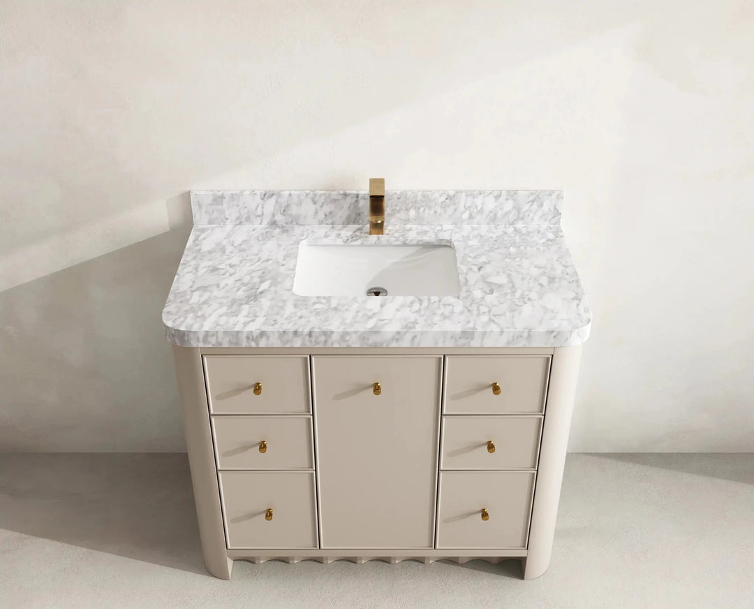 Orlando 42 in. W x 22 in. D Single Sink Bathroom Vanity | 
              
                 Fine Grain Linen Beige
                
                  
             - ORL_FNG_CA_LZ_42 - photo №8