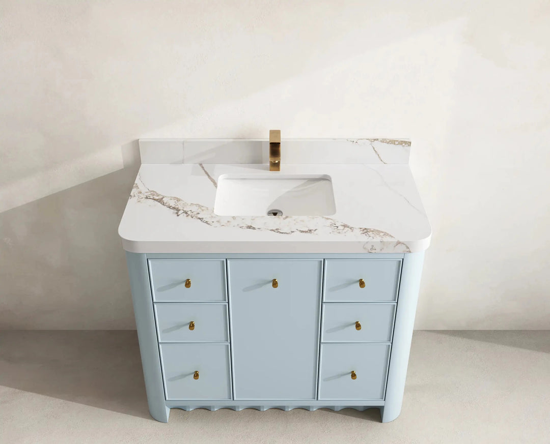 Orlando 42 in. W x 22 in. D Single Sink Bathroom Vanity | 
              
                Blue Heather
                
                  
             - ORL_BLU_CA_LZ_42 - photo №9