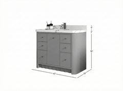 Orlando 42 in. W x 22 in. D Single Sink Bathroom Vanity - photo 6