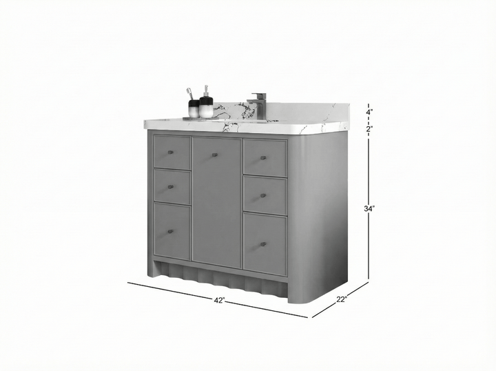 Orlando 42 in. W x 22 in. D Single Sink Bathroom Vanity - photo 3