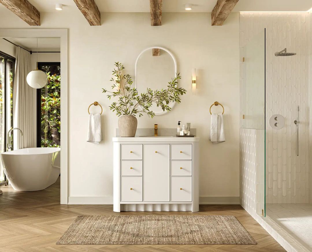 Orlando 42 in. W x 22 in. D Single Sink Bathroom Vanity | 
              
                White
                
                  
             - ORL_WH_CA_LZ_42 - photo №5