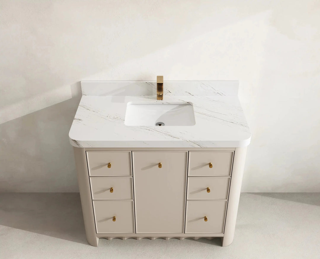 Orlando 42 in. W x 22 in. D Single Sink Bathroom Vanity | 
              
                 Fine Grain Linen Beige
                
                  
             - ORL_FNG_CA_LZ_42 - photo №15